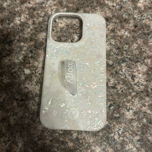 white opal shell iphone 14 pro case